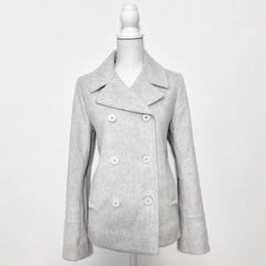 NWOT J Crew  8 grey Peacoat wool by Nelo Gori